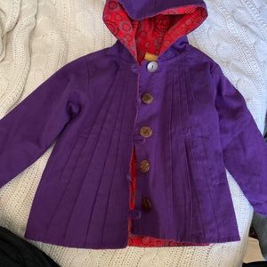 Creative touch purple girls jacket